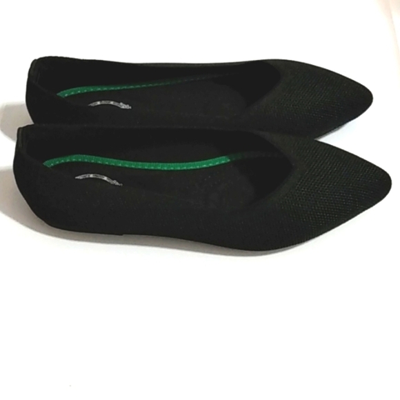 ATALINA BLACK POINTED TOE CUSHIONED SLIP-ON BALLERINA FLATS SIZE 6 NWT - Picture 3 of 8